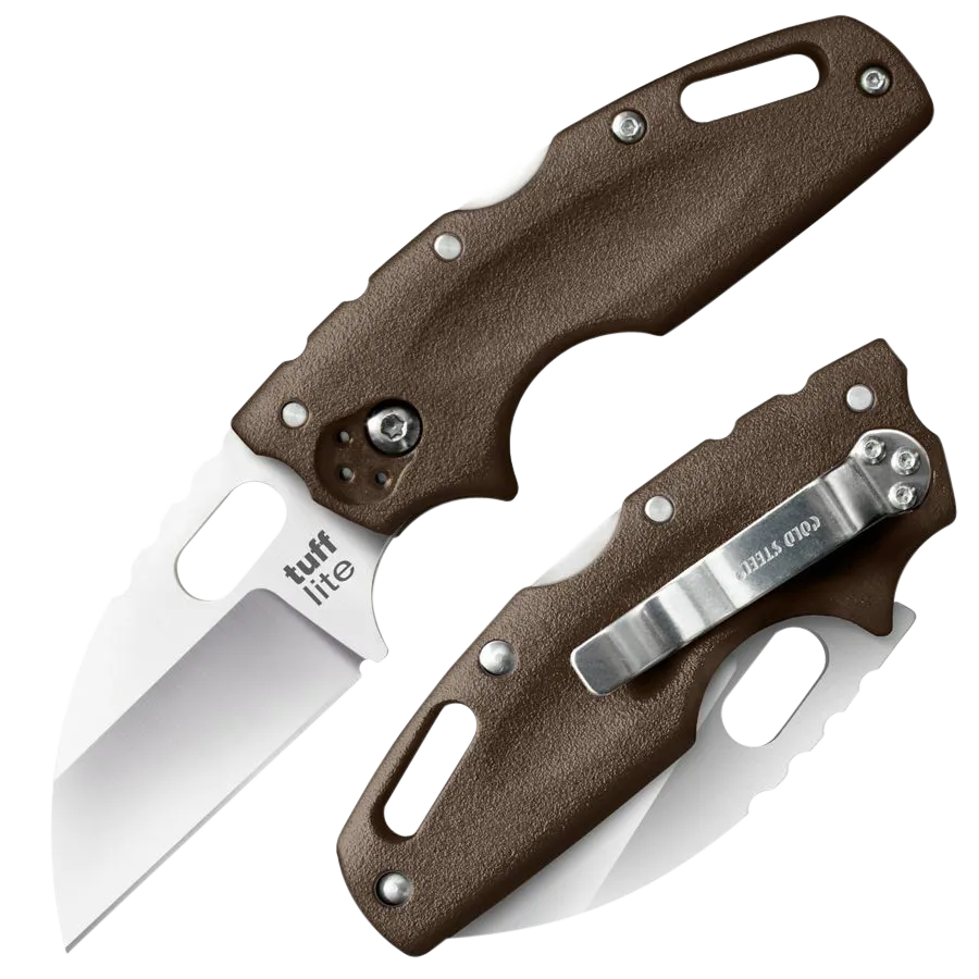 Tuff Lite 2.50" Folding Sheepsfoot Plain Blade Knife - FDE