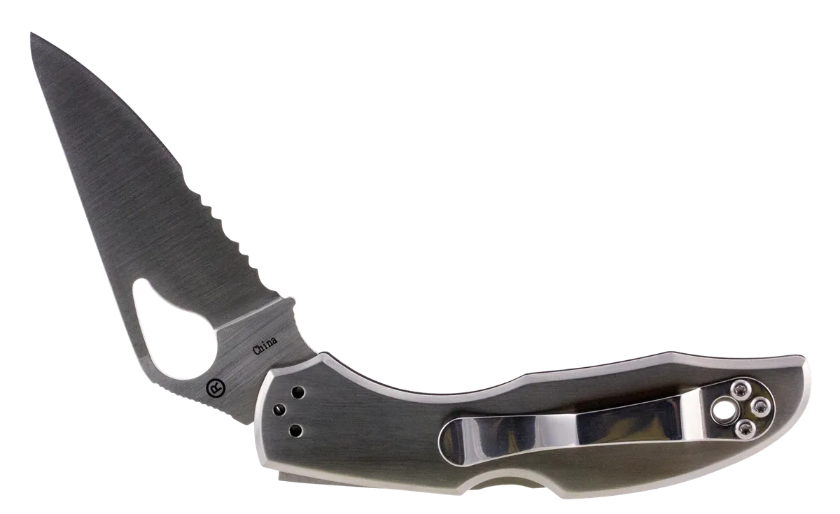 Byrd Meadowlark 2 2.94" Clip Point Part Serrated Folding Knife