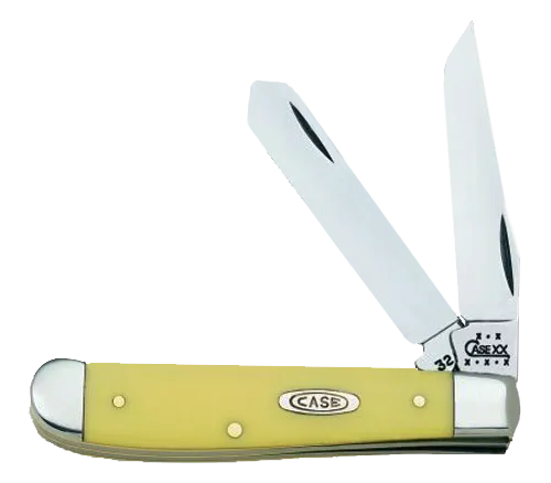 Trapper Mini 2.70"/2.75" Clip Point/Spey Plain Folding Knife - Yellow