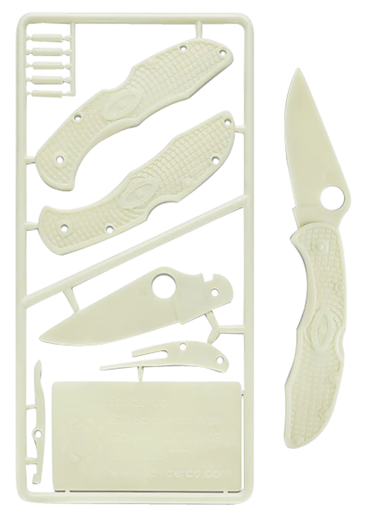 Delica 4 Glow-In-The-Dark Plastic Folding knife Kit For Children