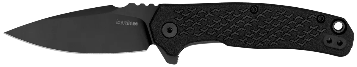 Conduit 2.90" Folding Spear Point Plain Blade Knife - Black Oxide