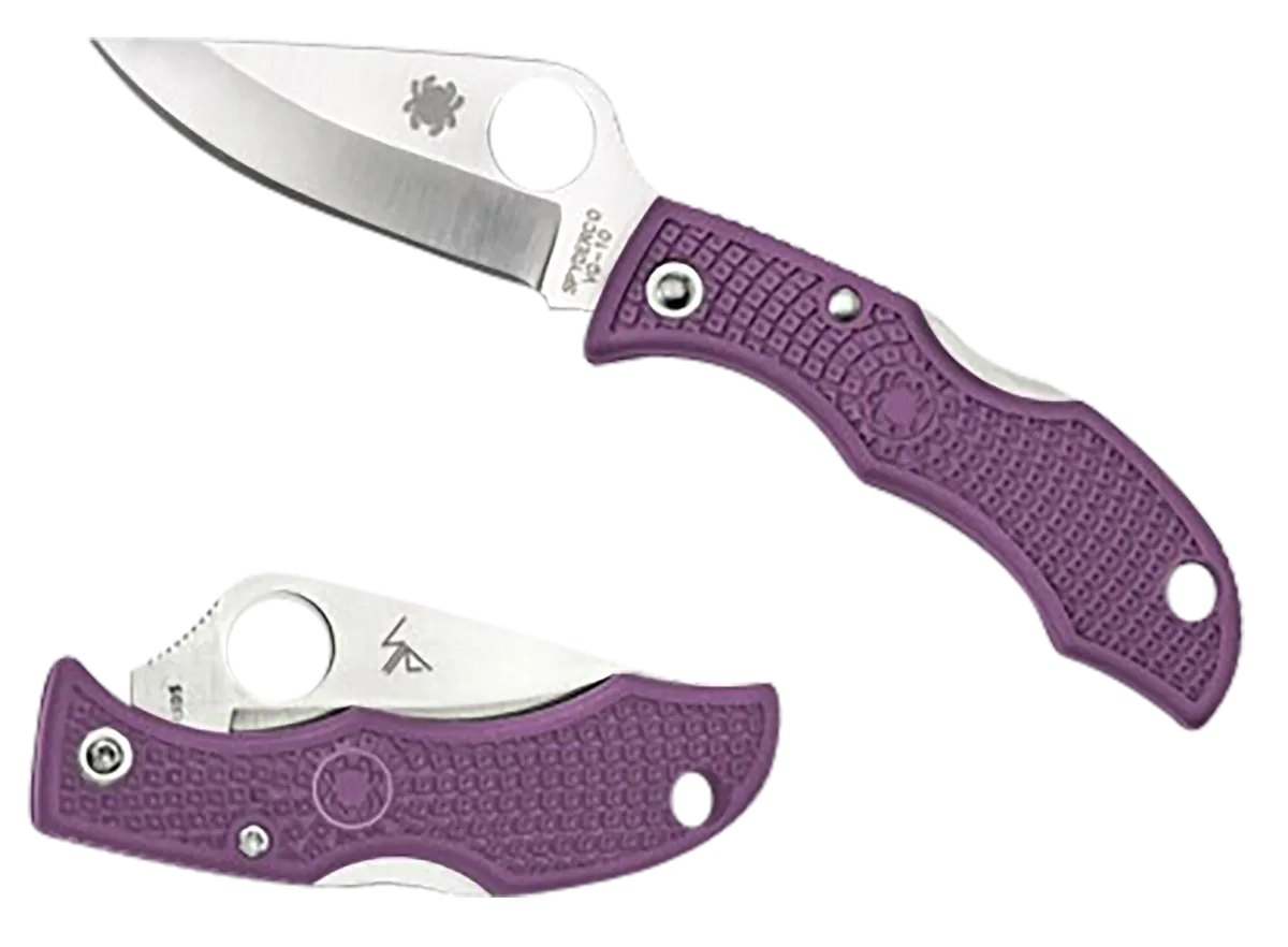 Ladybug 3 Salt 1.94" Plain Blade Folding Knife - Purple