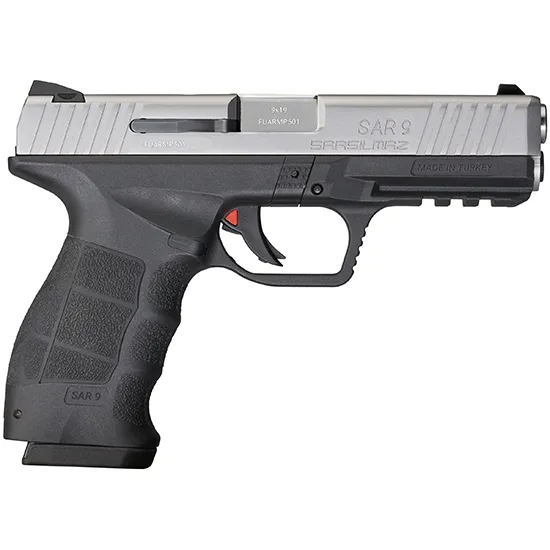 SAR9T 4.4" 17 Round 9mm Pistol - Stainless Slide