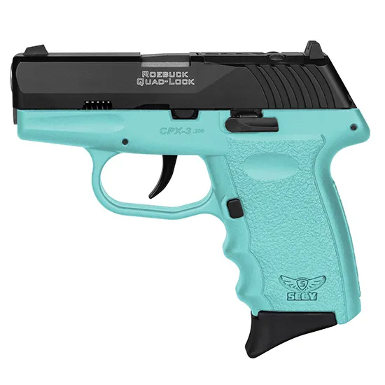 CPX-3 RDR 3.1" 10 Round 380 ACP Pistol - No safety - SCCY Blue/Black