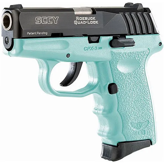 CPX-3 3.1" 10 Round 380 ACP Pistol - No safety - SCCY Blue/Black