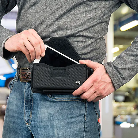 Clip Case Hardshell Universal Rugged Holster - Black - XL