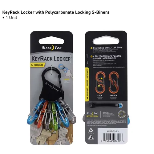 Polycarbonate S-Biner KeyRack Locker - Assorted