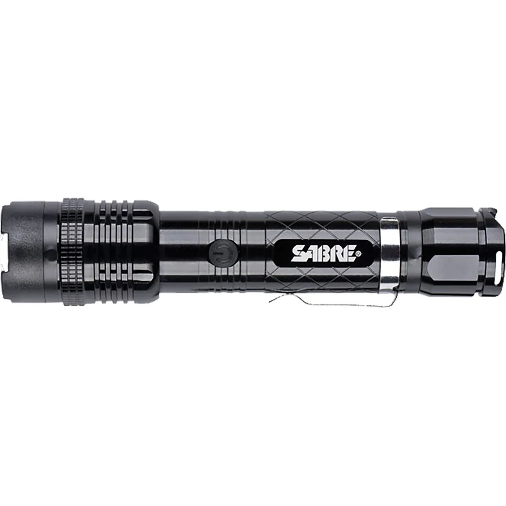 Tactical 1.139 uC Stun Gun with LED Flashlight - Black