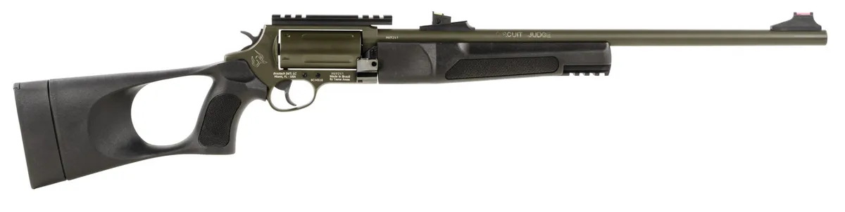 Circuit Judge 18.50" 5 Round 45 Colt / 410 Gauge Revolving Rifle - Moss Green
