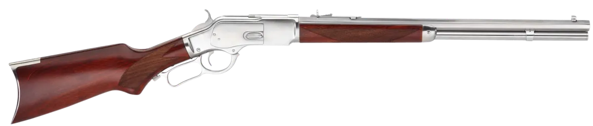1873 Silver 20" 10 Round 45 Colt Lever Action Rifle