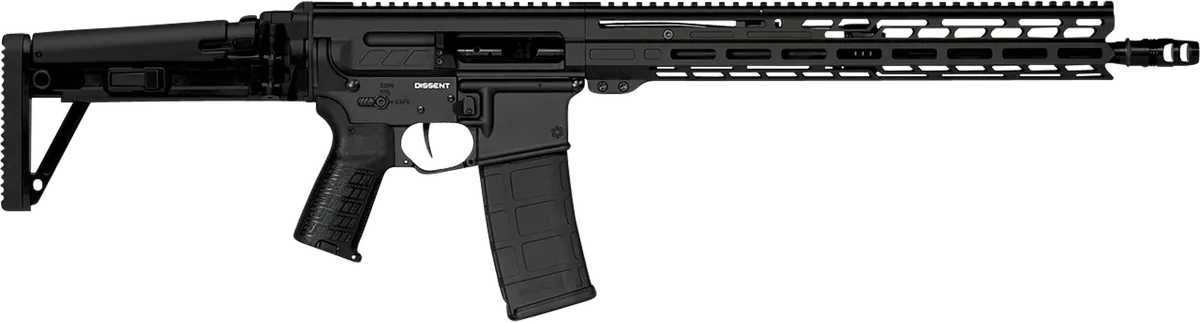 Dissent MK47 16.1" 30 Round 300 AAC Blackout AR Style Semi Auto Rifle - Black