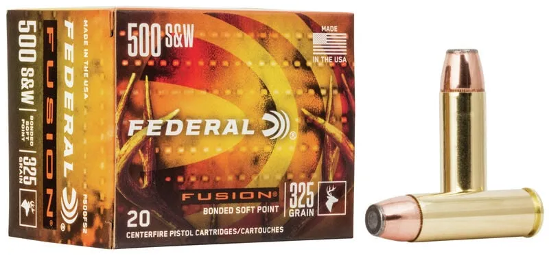 Fusion Soft Point 325 gr 500 S&W Handgun Ammo - 20 Round Box