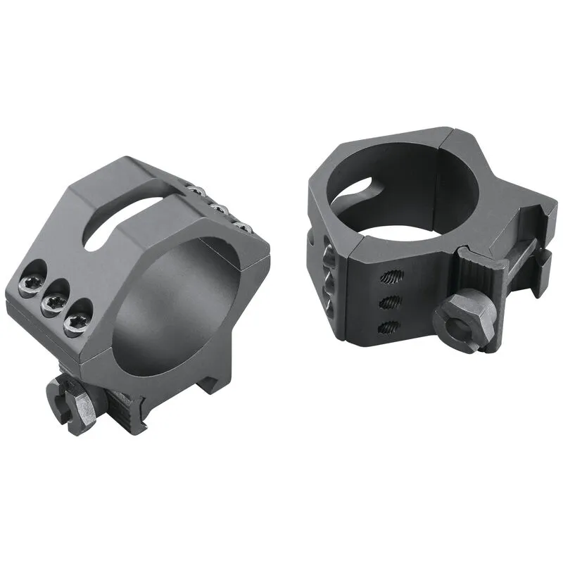 Six-Hole 2 Piece 34mm Scope Rings - Matte Black - Low