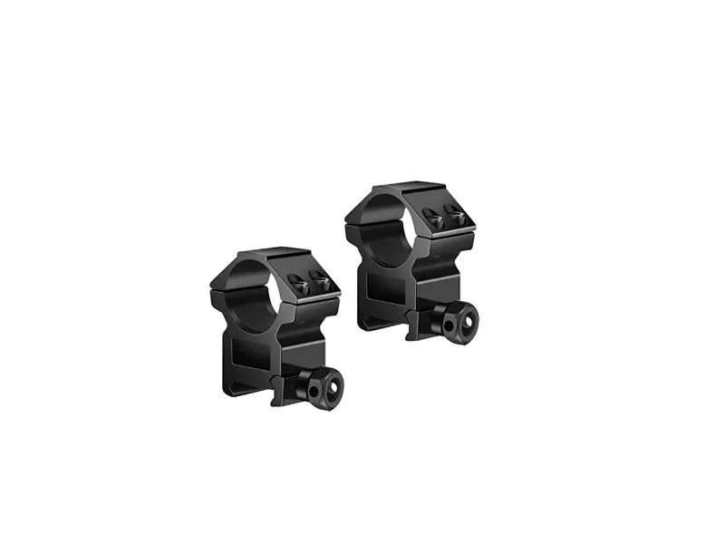 Buckmasters 2 Piece 1" Scope Rings - Matte Black - High