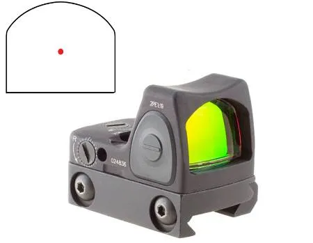 RMR Type 2 1x RM33 Low Picatinny Rail Mount Red Dot Sight - Matte Black - 3.25 MOA Dot