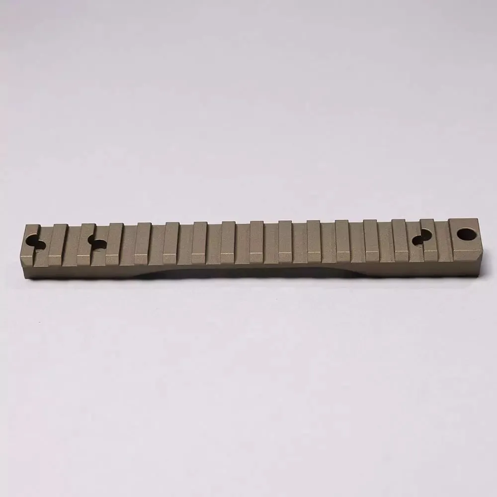 1 Piece 0 MOA Long-Action Rifle Base for Remington 700 - Burnt Bronze Cerakote