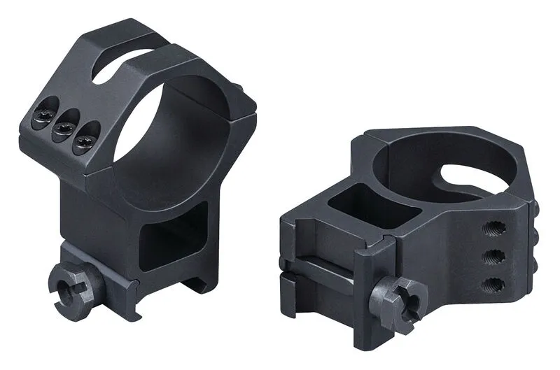 Six-Hole 2 Piece 1" Scope Rings - Matte Black - Extra-High