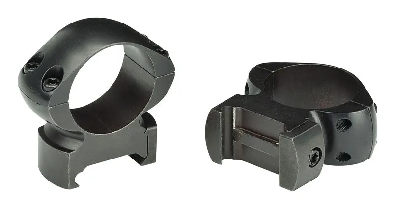 Grand Slam Steel 1" Scope Rings - Matte Black - Extra-High