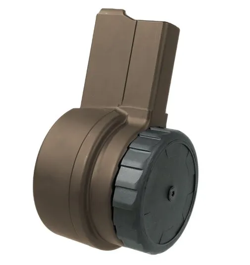 AR-15 50 Round 5.56x45mm NATO Drum Magazine - Midnight Bronze Cerakote