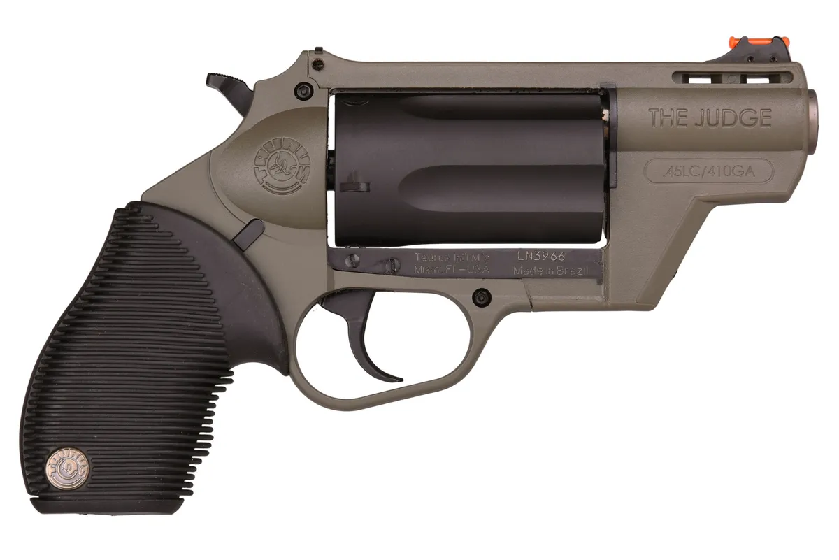 Public Defender Polymer 2" 5 Round 45 Colt/410 Gauge Revolver - OD Green