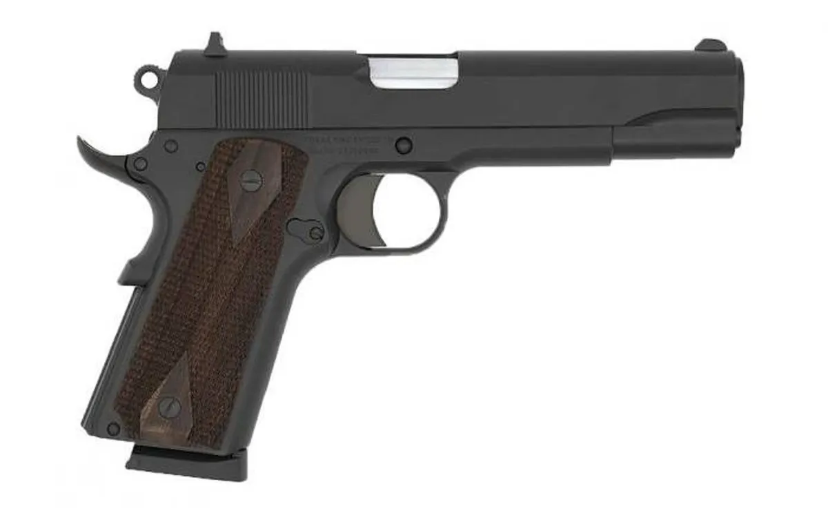 1911 Stakeout 5" 8 Round 45 ACP Pistol - Black/Wood