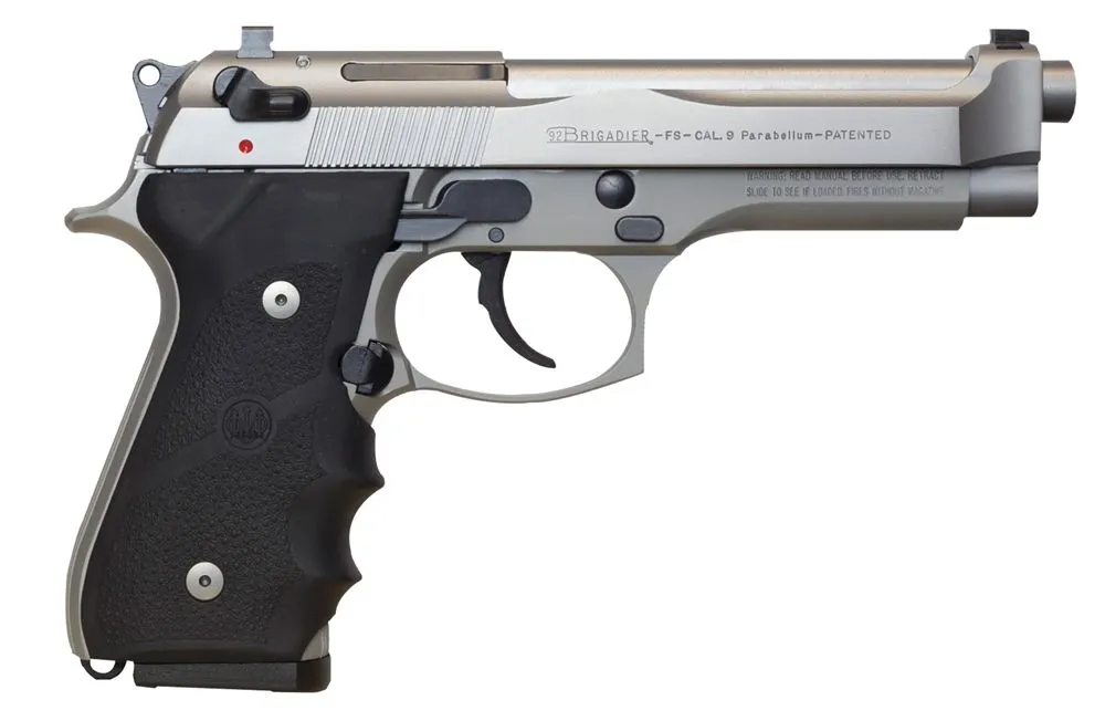 92FS Brigadier 4.9" 10 Round 9mm Pistol - Two Tone