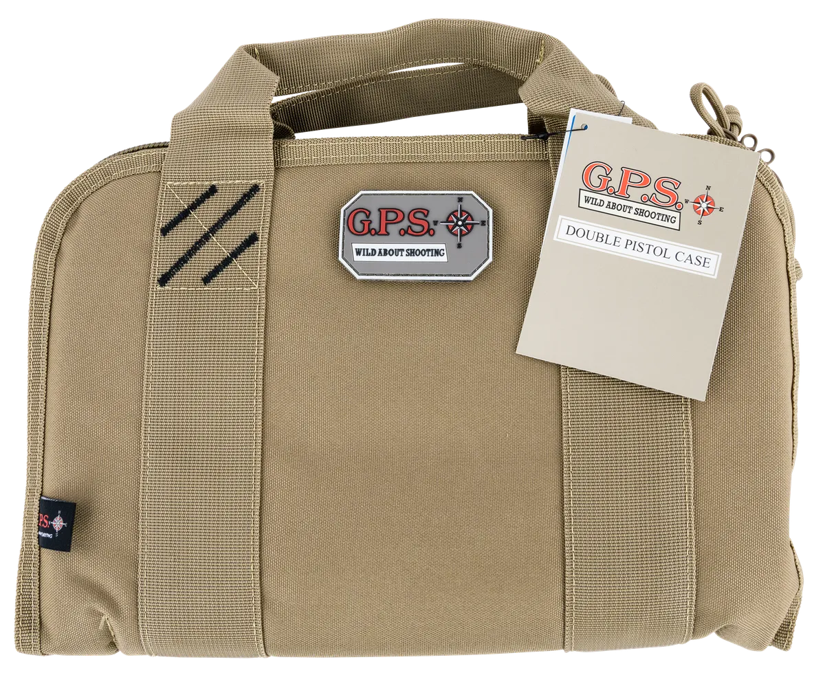Double Tan Pistol Case w/ Visual ID Storage