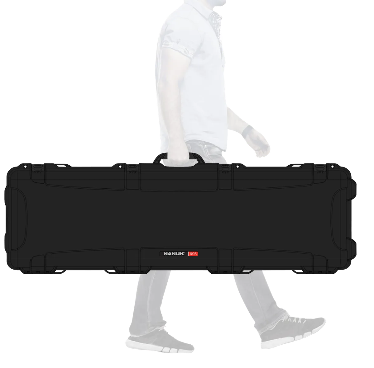 995 52" Rifle Case with Foam - Black