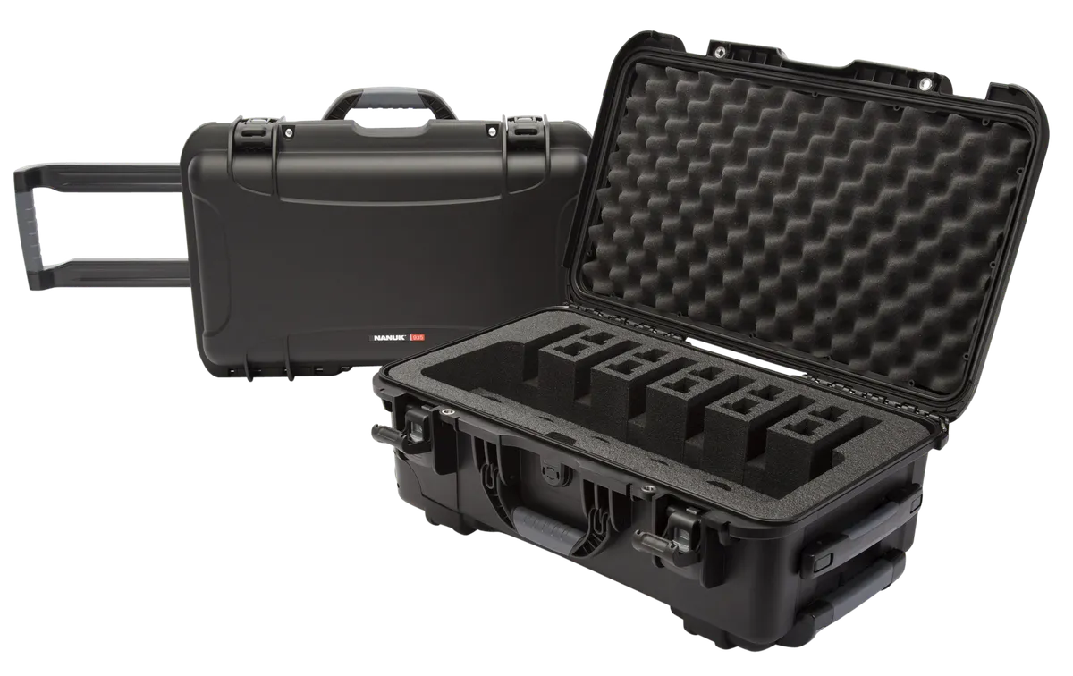 935 6 Up Pistol Case with Foam - Black