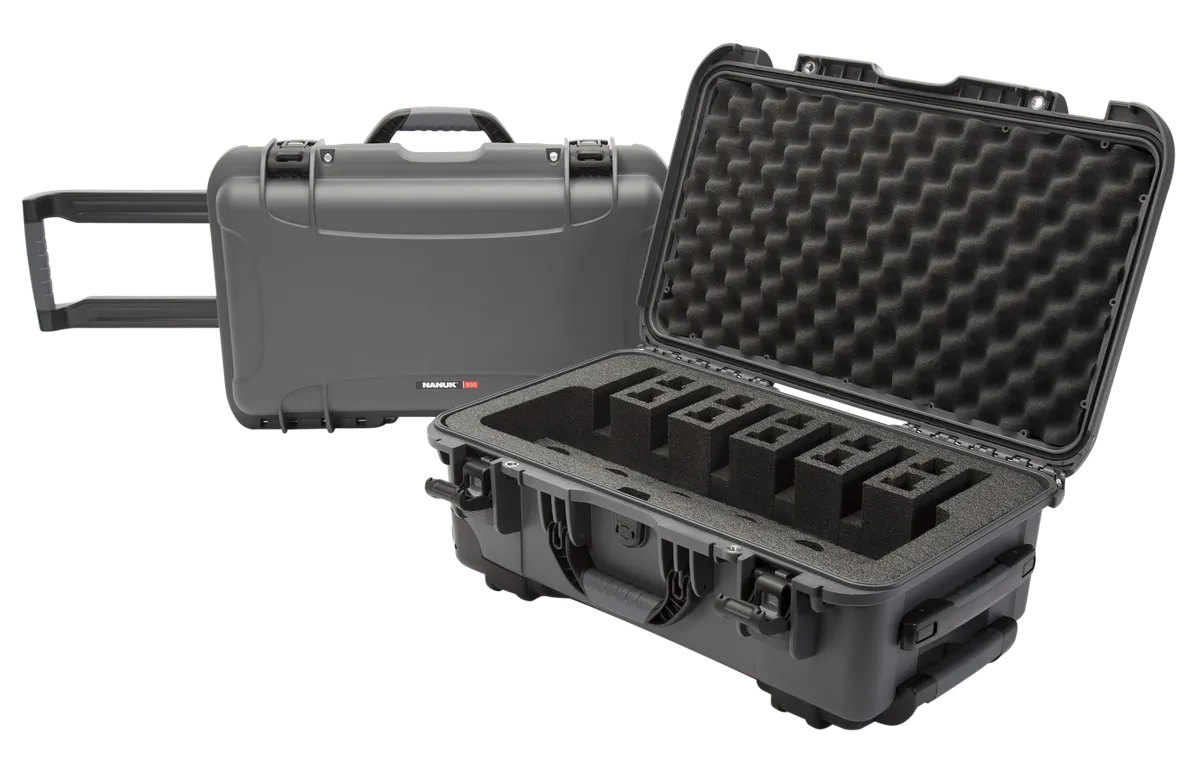 935 6 Up Pistol Case with Foam - Graphite