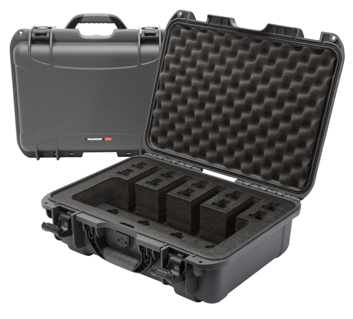 925 4 Up Pistol Case with Foam - Graphite