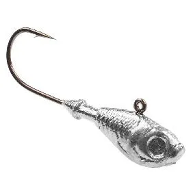 Ultra 1/8, 1/4, 3/8, 1/2, 5/8 Ounce 5 Cavity Minnow Jig Mold - Silver