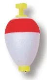 Pear 1" Unweighted Float - 50 Pack - Red/White