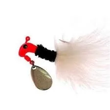 Road Runner 1/4 Ounce Marabou Jig - 12 Pack - Red/Black/White