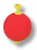 Snap On Round 1-3/4" Weighted Float - 50 Pack - Red