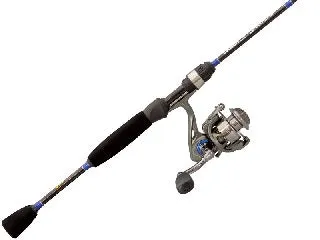 Laser Lite 5.5 Foot 5.0:1 Gear Ratio Spinning Combo - Black/Silver