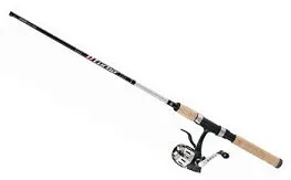 D-Turbo 5.5 Foot 3BB Medium Light Underspin Combo - Black/Brown