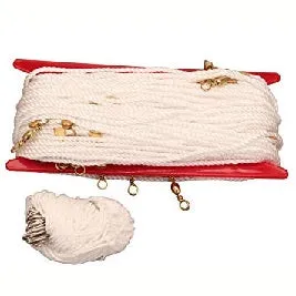 150 Foot 25 Piece Size 3/0 Hook Trot Line - White