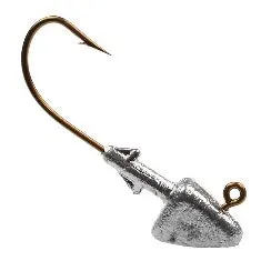 Style 9 Shad Head 1, 1 1/2 Ounce 4 Cavity Jig Mold - Silver