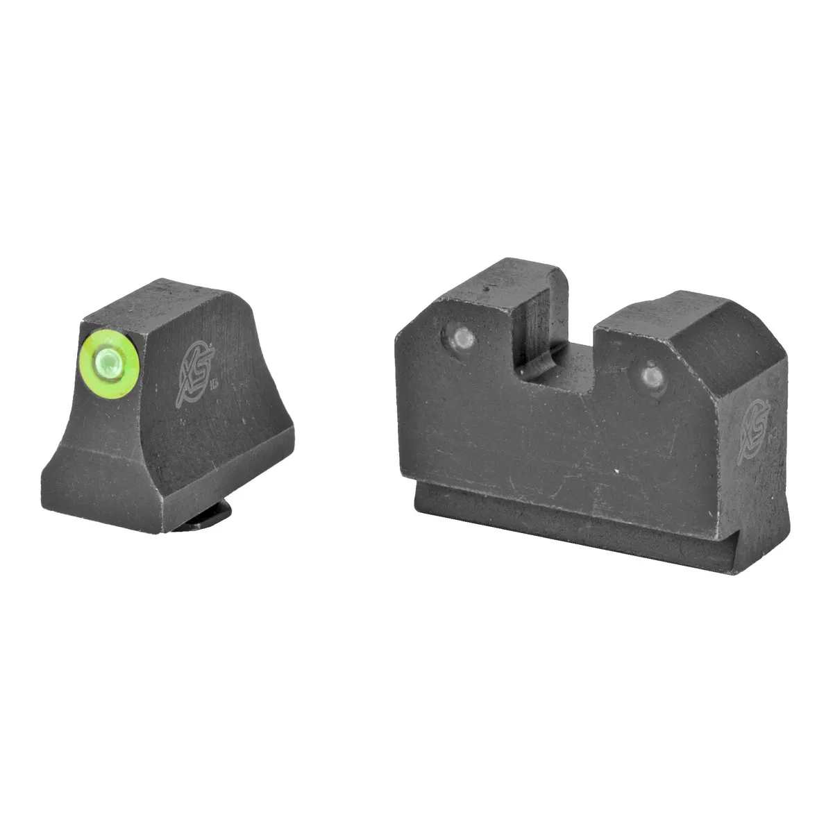 R3D Suppressor Height Tritium Night Handgun Sight Set for Glock 17/19 - Green