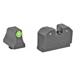 R3D Suppressor Height Tritium Night Handgun Sight Set for Glock 17/19 - Green