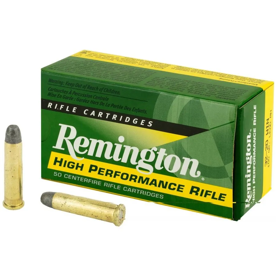 High Performance Lead Round Nose 100 gr 32-20 Winchester Rifle Ammo - 50 Round Box