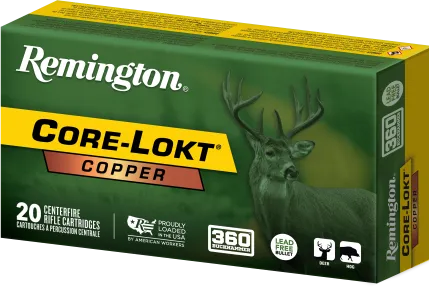 Core-Lokt Tipped Copper 160 gr 360 Buckhammer Rifle Ammo - 20 Round Box