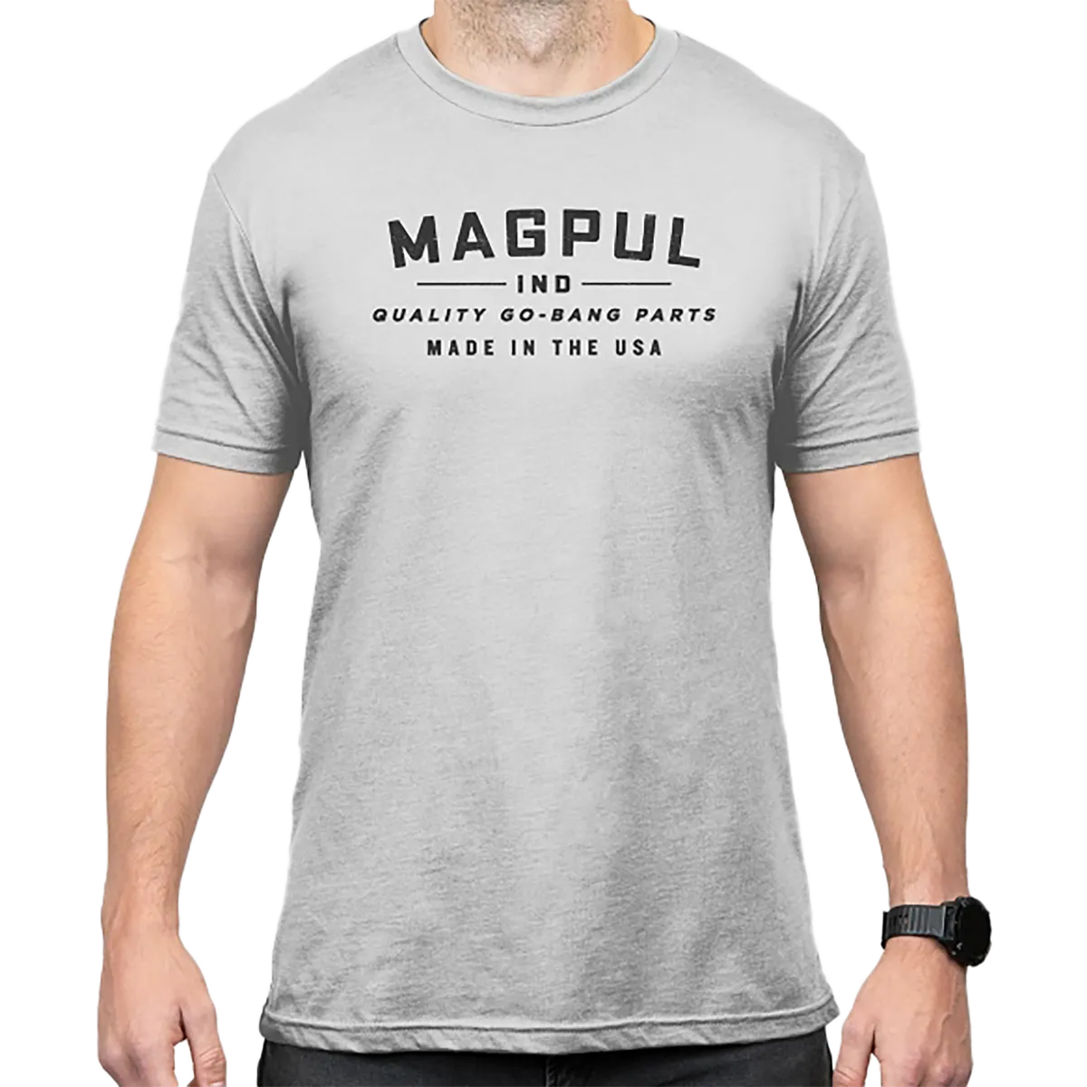 Magpul Bang Parts Cotton/Polyester Short Sleeve T-Shirt -  Stone Gray Heather