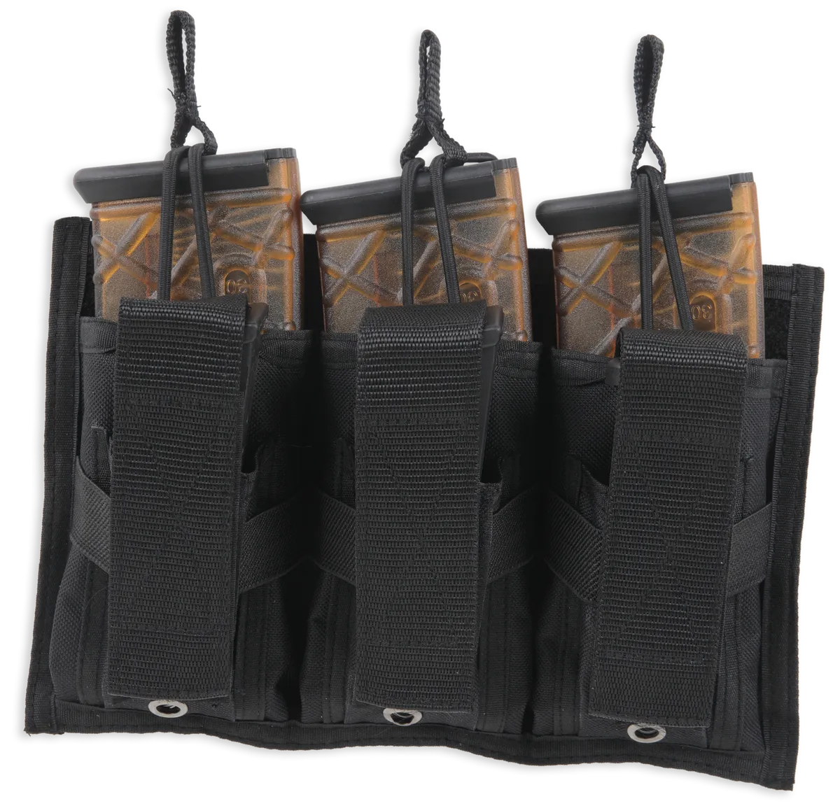 Tri-Double MOLLE Magazine Pouch - Black