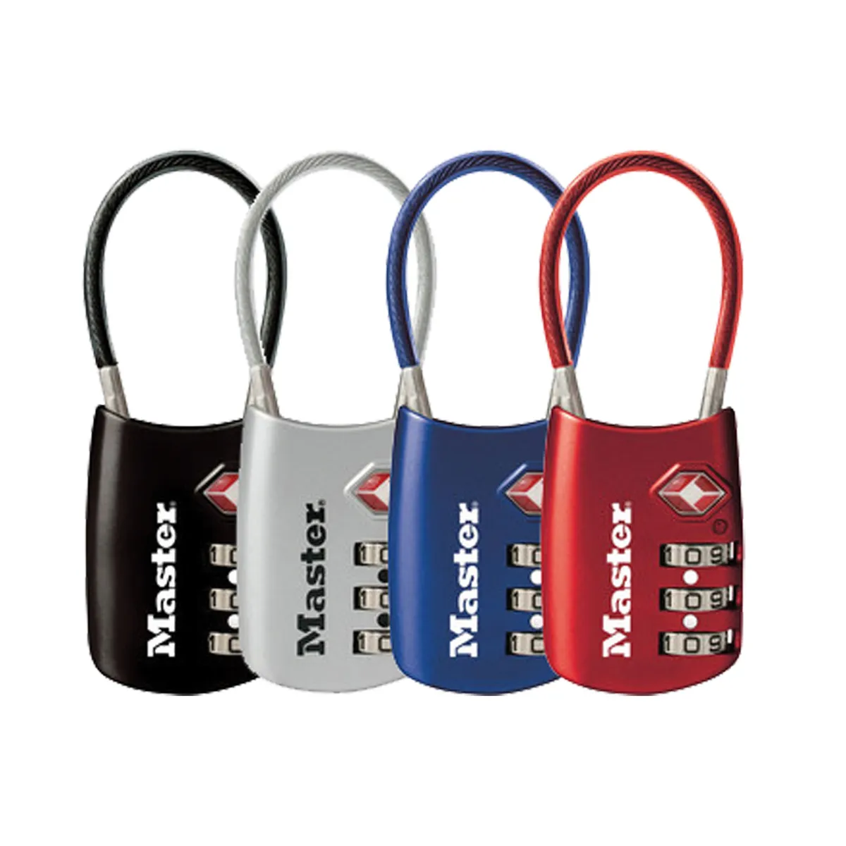 MasterLock Single Flexible Combo Shackle Lock - Assorted Colors
