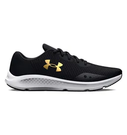 Black/Gold - Men's UA Charged Pursuit 3 Running Shoes