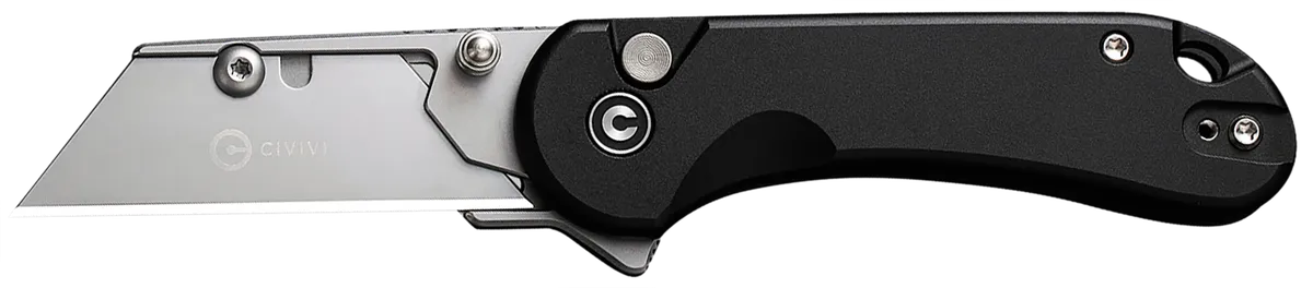 Elementum All Purpose Plain Folding  Utility Knife - Black