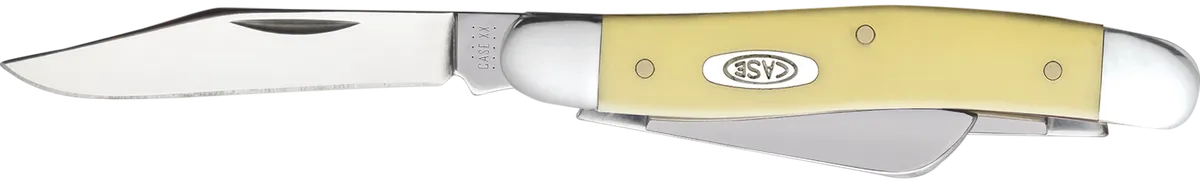 Stockman Medium 2.57"/1.88"/1.71" Clip Point/Sheepsfoot/Spey Folding Knife - Yellow