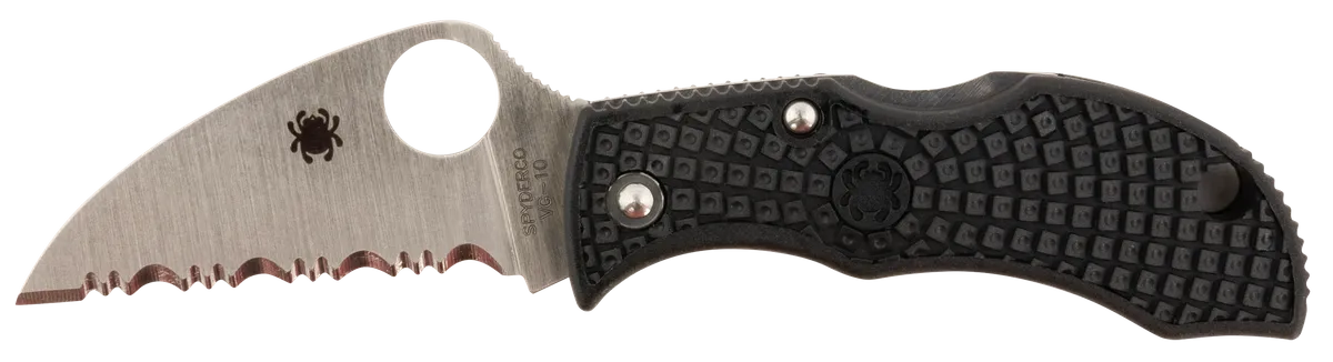 Manbug 1.91" Wharncliffe Serrated Folding Knife